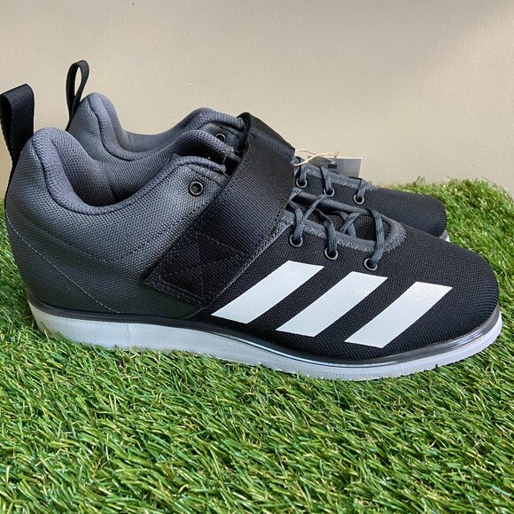 Adidas Powerlift 4 Black Grey Athletic Weightlifting Shoes Men 8.5 Wmn 10 GZ5870 main image 7